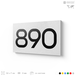 Номер на дверь 890, табличка на дверь для офиса, квартиры, кабинета, аудитории, склада, белая 120х70 мм, Айдентика Технолоджи