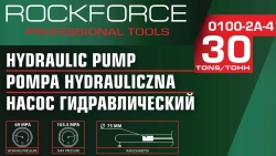 Насос гидравлический усиленный 30т (объем масла - 0.7л, давление - 630 bar ) RockForce##Rock FORCE RF-0100-2A-4
