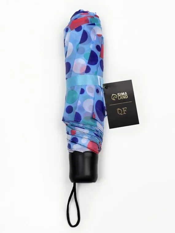 Зонт механический «Горошек», 3 сложения, 8 спиц, R = 48 см, цвет МИКС