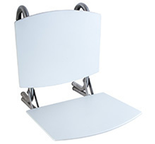 Сиденье для душа нерж. сталь/ABS NOFER 15042.MOV.NBA белый