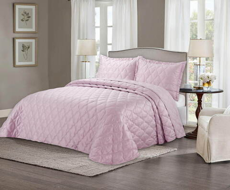 Покрывало 240x260 и 2 наволочки 50х70 Sofi De MarkO Одри розовое