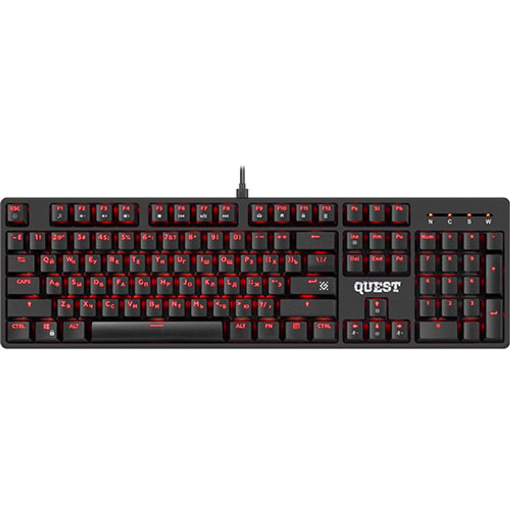Механическая клавиатура Defender Quest GK-596, черная