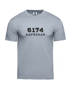 Футболка 6174 Kaprekar классическая прямая серая