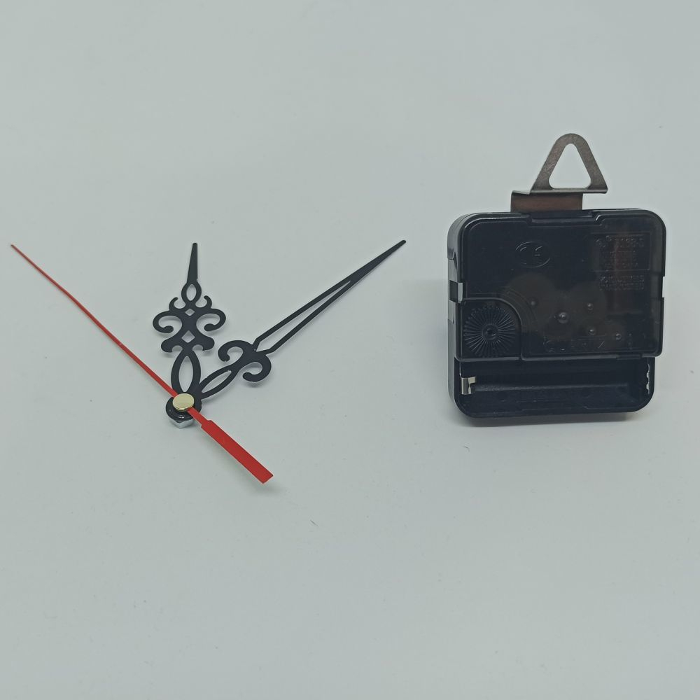 `Часовой механизм, шток 12 мм, со стрелками №01