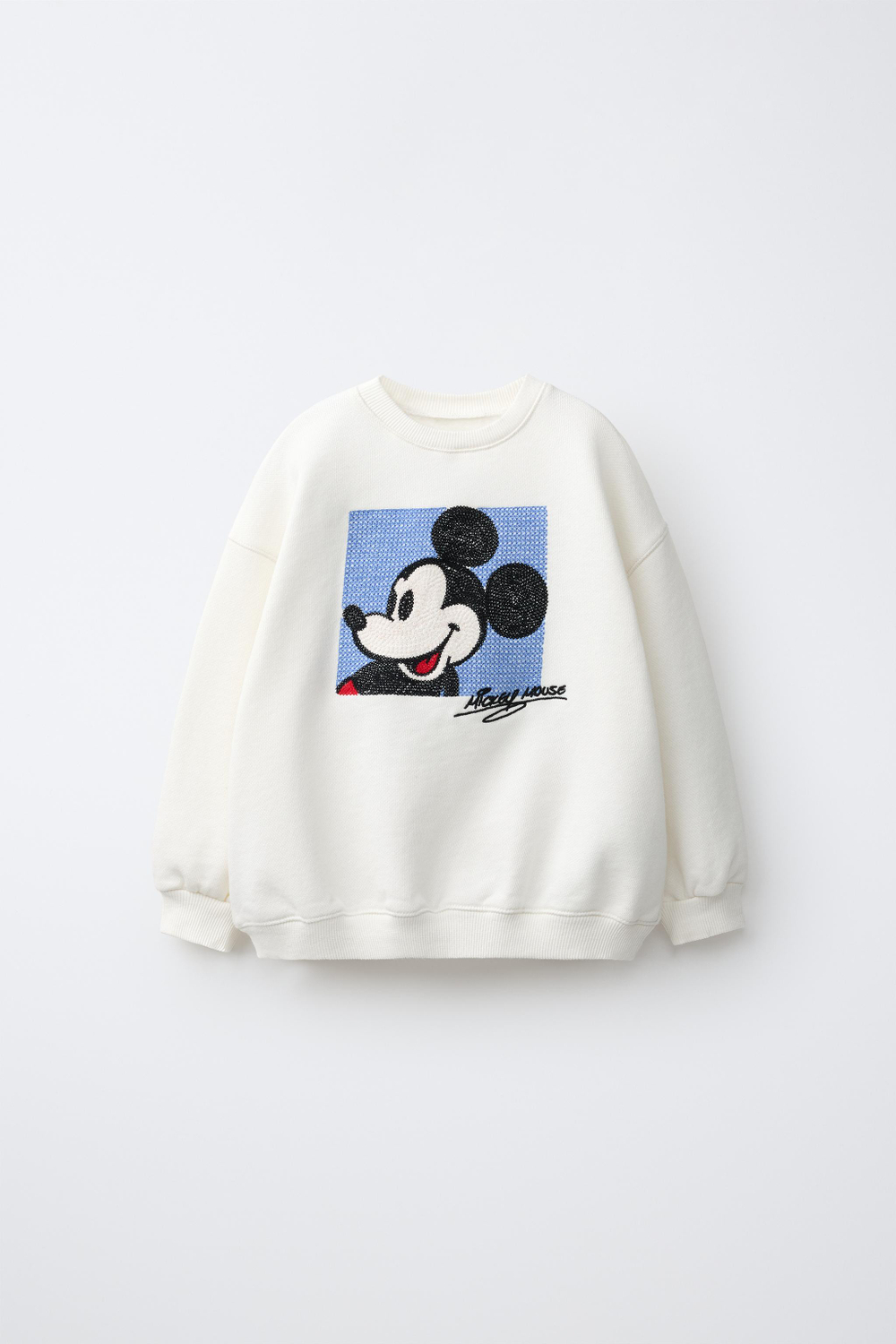ZARA ТОЛСТОВКА MICKEY MOUSE © DISNEY, ЭКРЮ