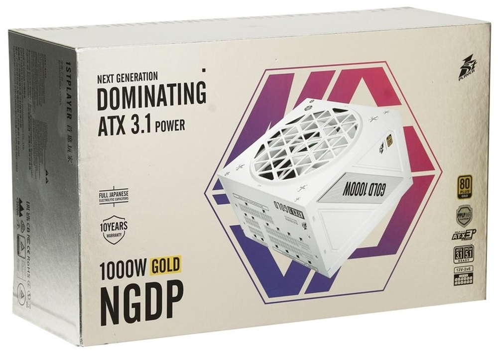 Блок питания 1STPLAYER HA-1000BA4 (HA-1000BA4 WHITE-EU) 1000 Вт