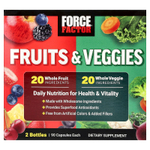 Force Factor, фрукты и овощи, 2 флакона по 90 капсул