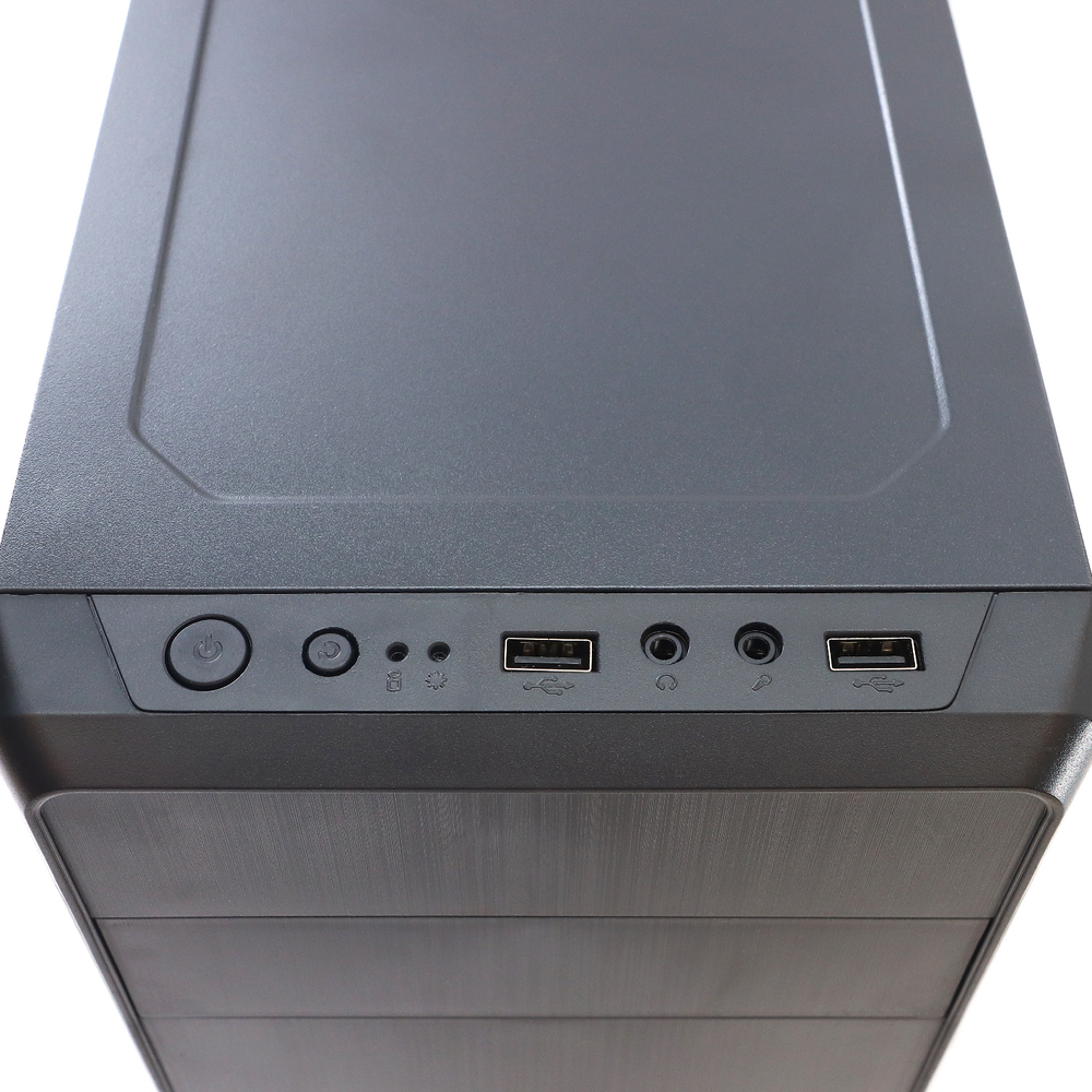 Корпус TESLA 1703BM, БП:450W, mATX, чёрный, 2xUSB2 (TSL-1703-450W-BM)