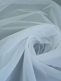 Сетка корсетная кипельно-белая неэластичная метражом (Турция)