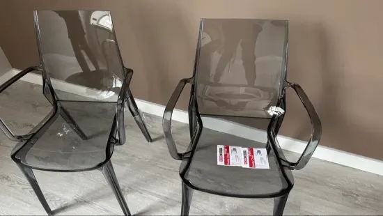 Кресло Vanity прозрачное серое Италия Scab Design