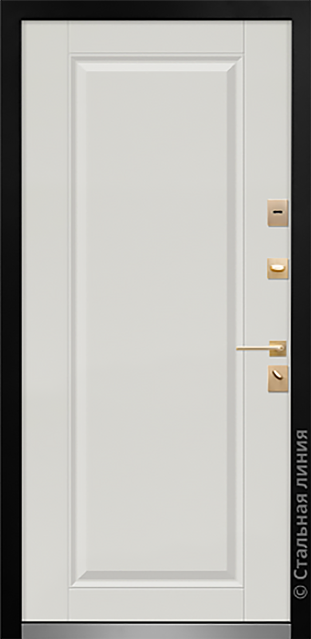 Эрида Терморазрыв (Черный RAL 9005/Белый) Erida