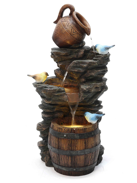 Waterfall Фонтан декоративный Чегем с подсветкой