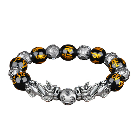 Браслет-Амулет Обсидиан Финансовая помощь и покровительство SBF-008