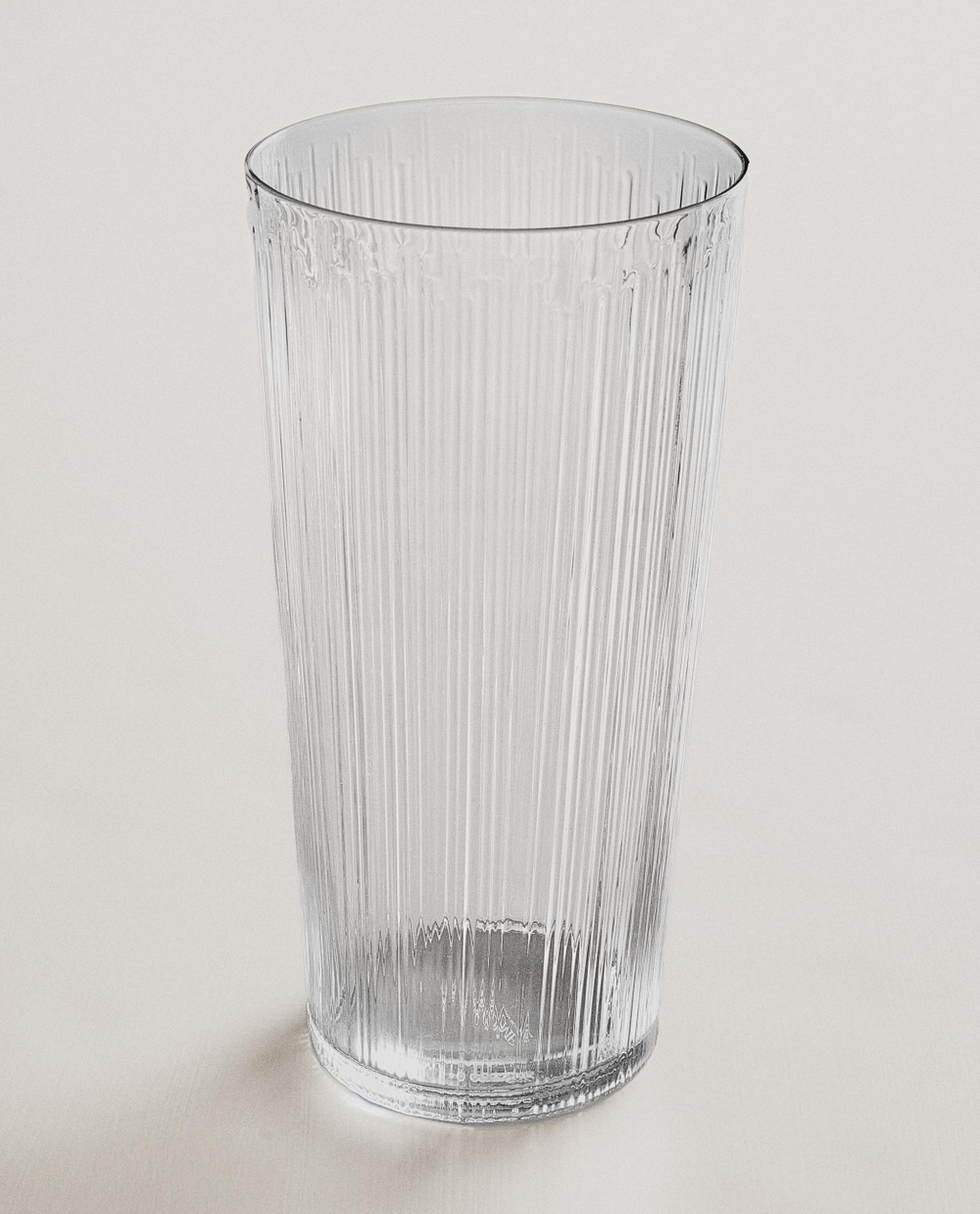 Zara Home Ваза из стекла, цвет зелёный, 25 см