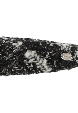 Ободок из черно-белого твида