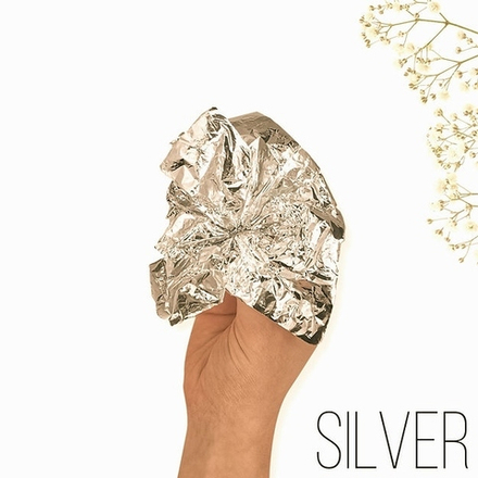 Зеркальная поталь "Mirror Shine", Antique Silver, 100 шт. 8*8,5см