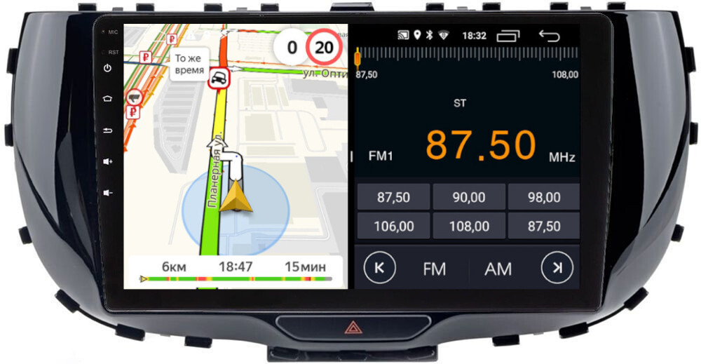 Магнитола для KIA Soul 3 2019+ - Parafar PF527LUX1FHD на Android 13, 8-ядер, 2Гб+32Гб, CarPlay, 4G SIM-слот