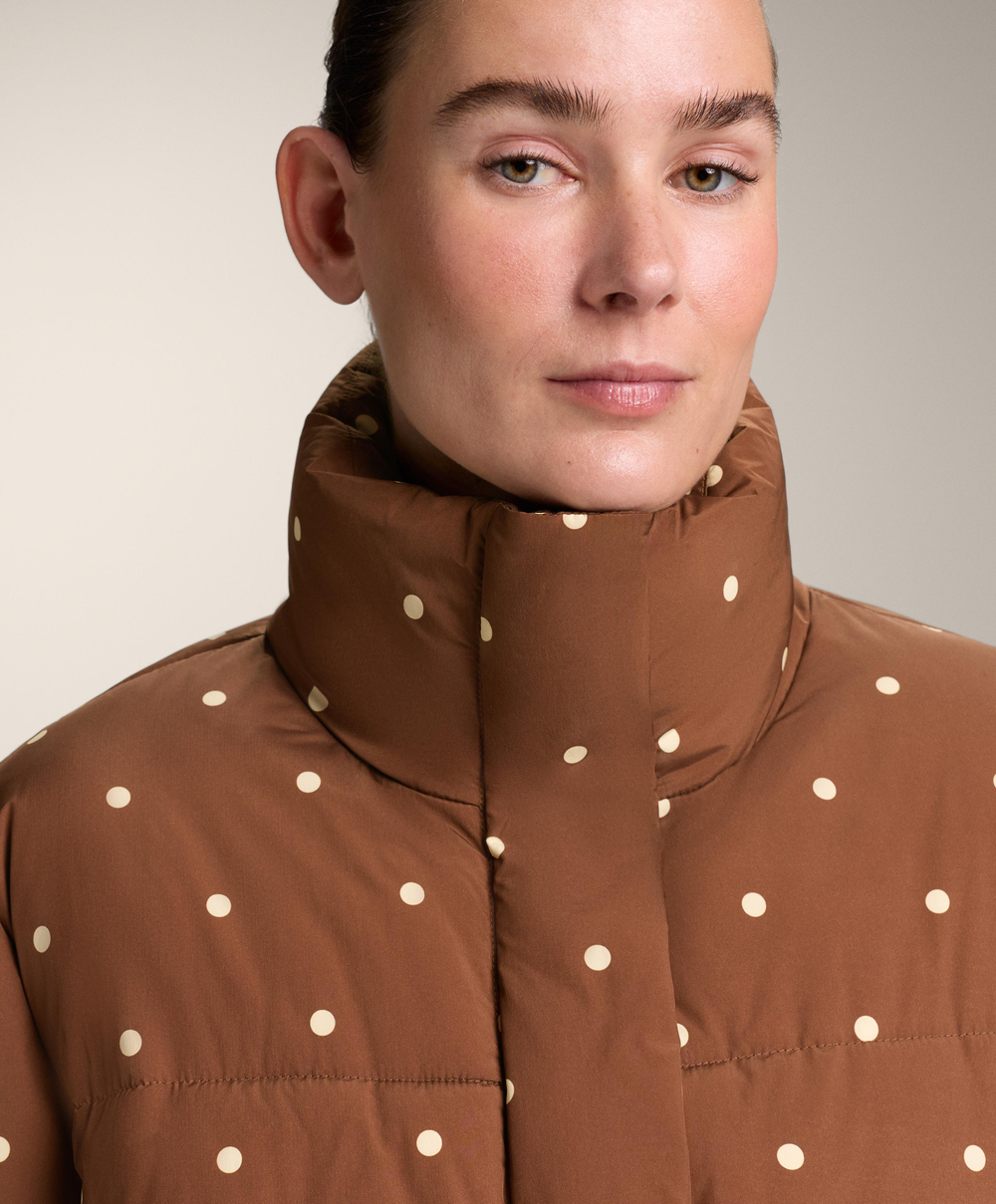 Oysho Утепленная водоотталкивающая куртка Primaloft®, коричневый