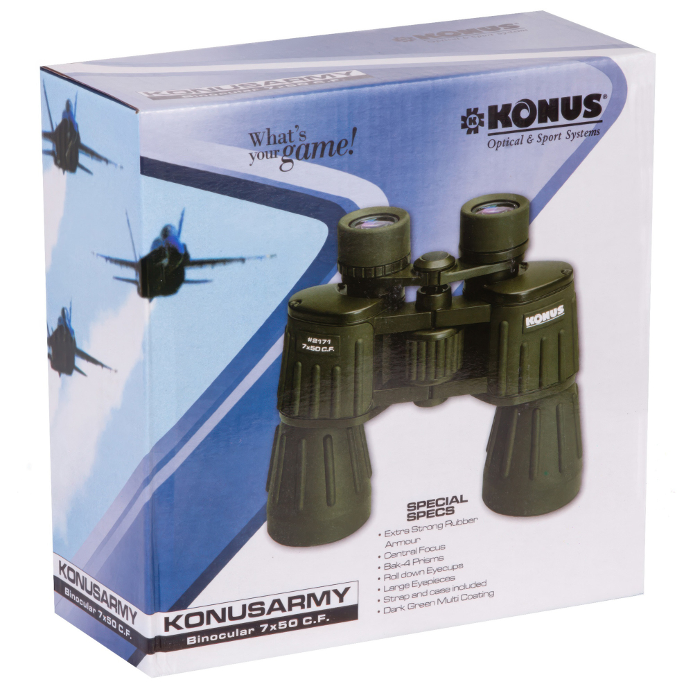 Бинокль Konus Konusarmy 7x50 — упаковка