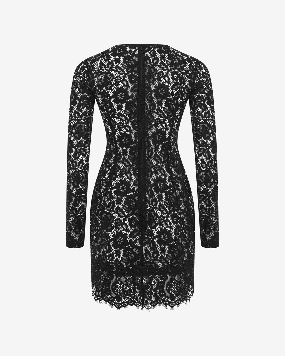 Платье мини из кружева