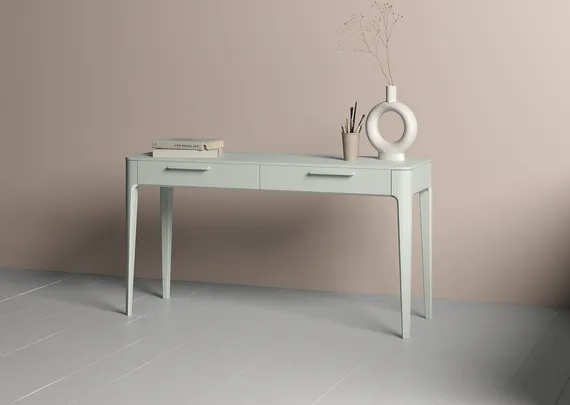 Консоль Type oak 2 ящика ширина 140 см (белый)