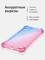 Чехол ROSCO для Xiaomi Redmi Note 10;Xiaomi Redmi Note 10S;Poco M5s оптом (арт. XM-RN10-HARD-TPU-DARKBLUE-PINK)