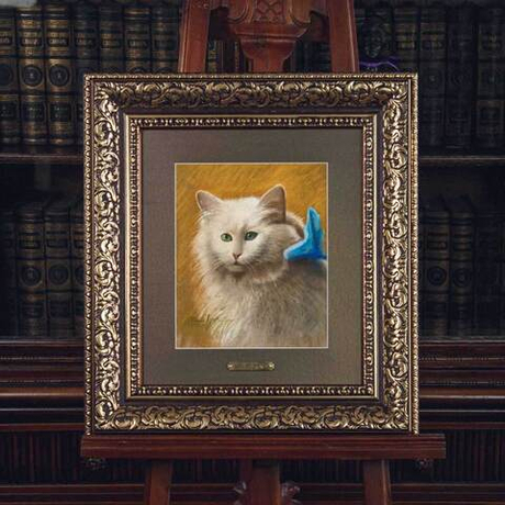 Картина «Портрет белого котёнка