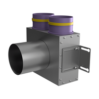 Присоединительная коробка потолочная VPS 125/90×2 на 2 выхода, круглая