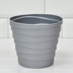 Кашпо Бархан 0,9л, серебряный