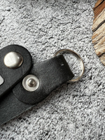 Брелок кожаный на ключи с гравировкой