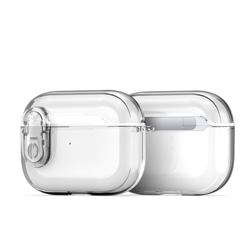 Прозрачный чехол от Dux Ducis для наушников AirPods Pro 2, серия PECL Series Case, в комплекте с карабином