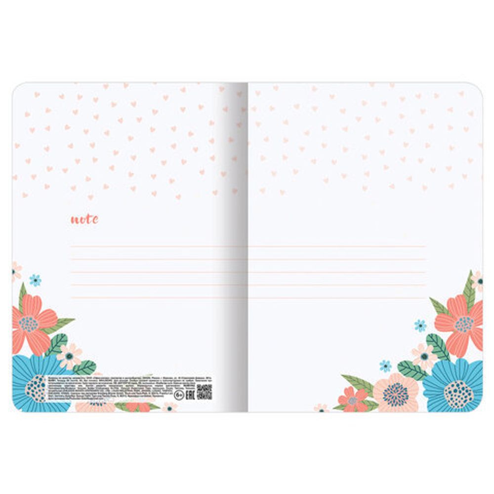 Тетради 60 л. в без линовки обложка SoftTouch, НАБОР 2 шт., бежевая бумага 70 г/м2, сшивка, B5 (179х250 мм), ROMANTIC, BRAUBERG, 403832