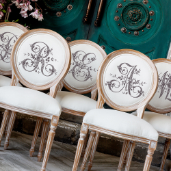 Стул Объект мечты Монограмма буквы A