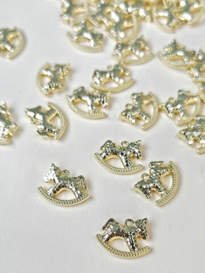 пд1712-з Подвеска "Лошадка-качалка" 17*12мм, позолота