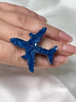 Брошь самолетик из эпоксидной смолы