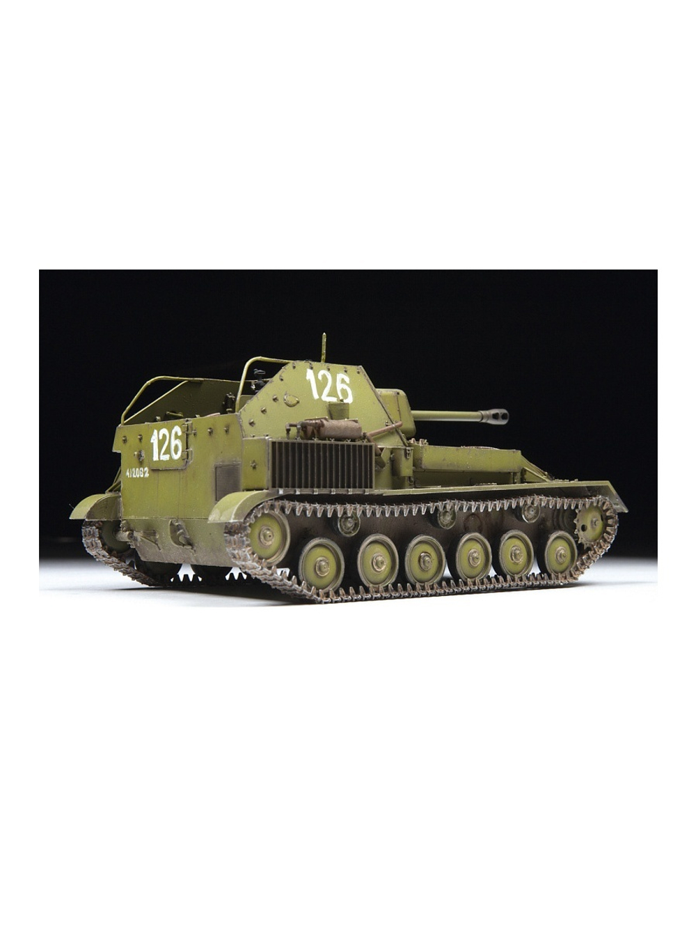 Сборная модель ZVEZDA Советская самоходная артиллерийская установка Су-76М, 1/35