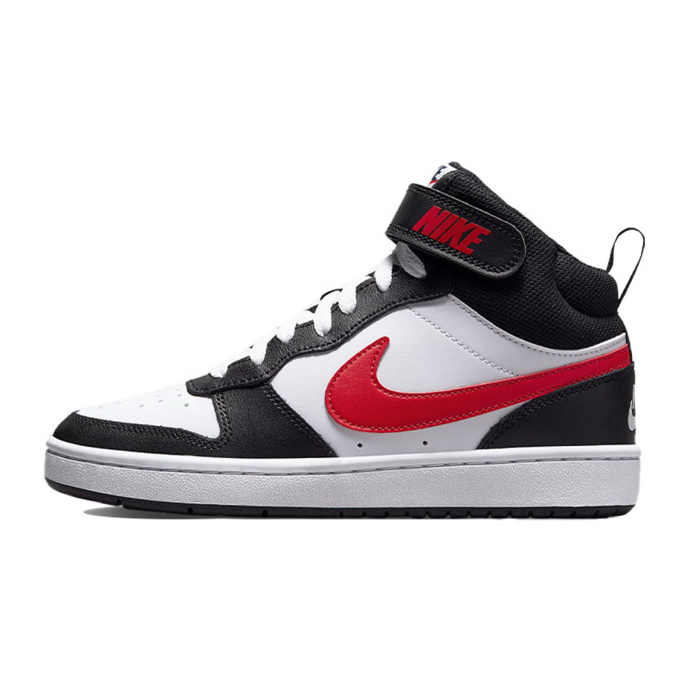 Кроссовки Nike Court Borough Mid 2 GS White Black University Red