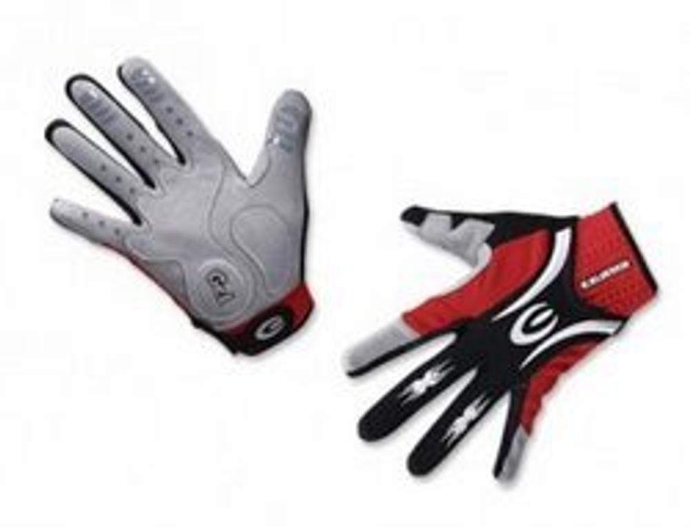 Велоперчатки Exustar, мод.CG520, p.L, nylon, кожаная ладонь с гелевыми подушечками
