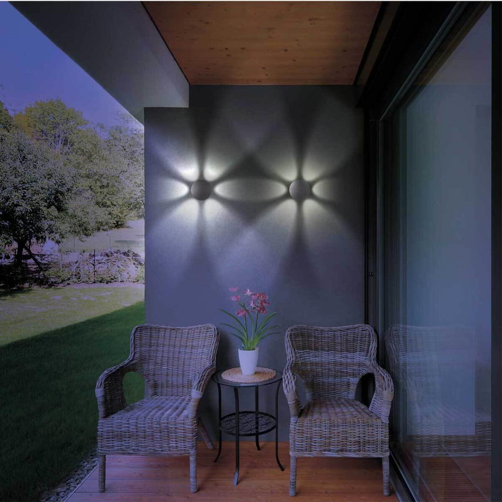 358463 STREET NT20 377 темно-серый  Ландшафтный настенный светильник IP54 LED 4000K 6W 85-265V CALLE