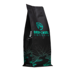 Брендированный квадропак для кофе 1000гр, 140 мкм. 140х325х95 мм