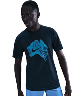 Мужская теннисная футболка Nike Court Dri-FIT - dark obsidian/photo blue