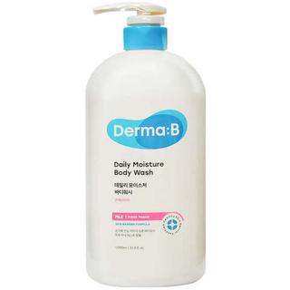 Гель для душа ламеллярный с ароматом персика DERMA:B Daily Moisture Body Wash Fresh Peach 1000 мл
