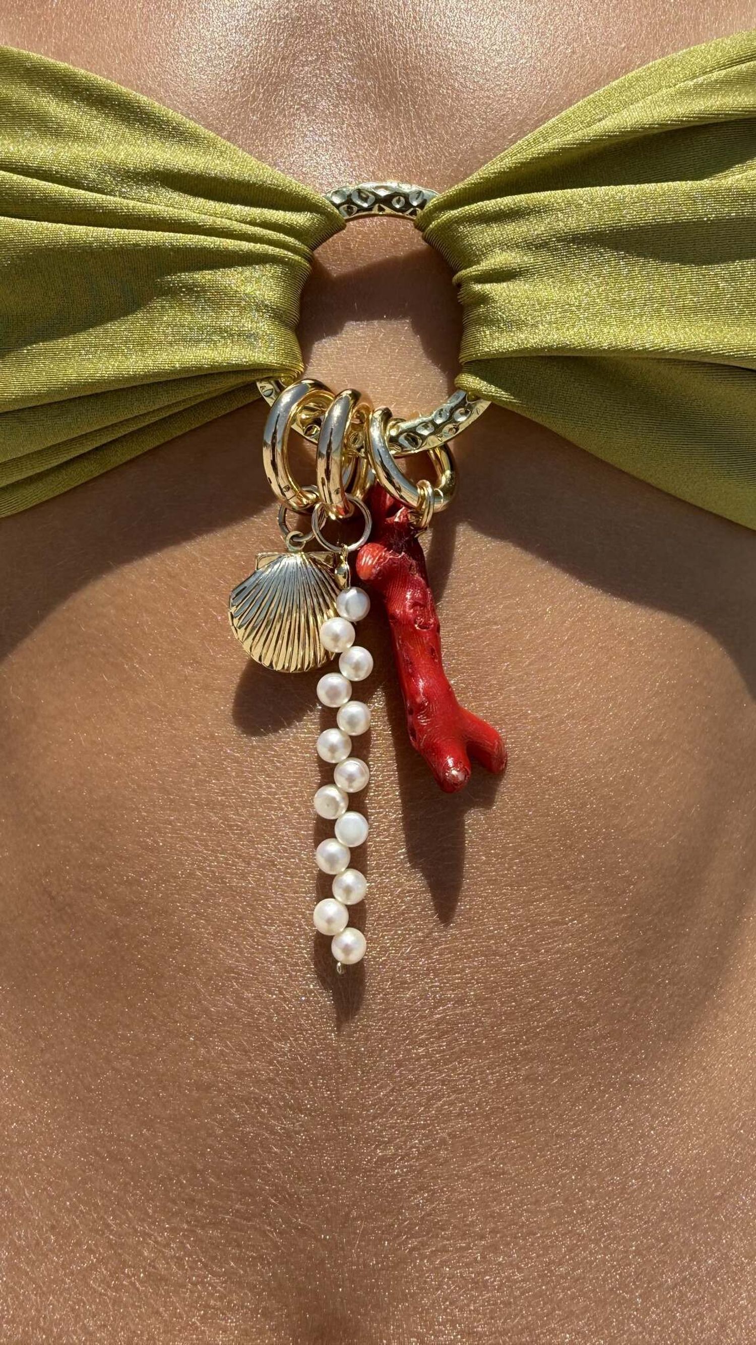 Серьга/подвеска на купальник Coral Earring