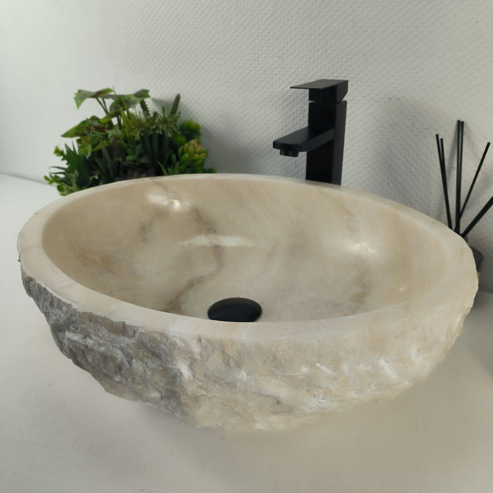 Раковина из оникса Erozy White EO-64276 52*42*16 0213