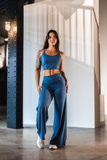 Топ Deni x NEBBIA Sports Crop Tank 309 Голубой