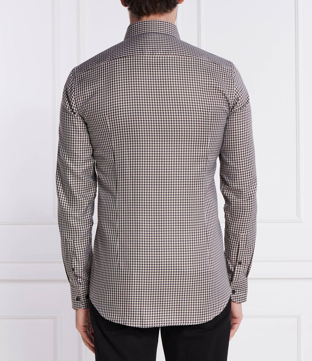 Рубашка H-HANK-kent-C1 BOSS BLACK - бежевый(50496733)