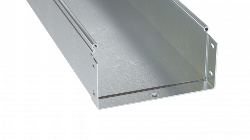 Лоток  100х400х4000, 1,0 мм, горячеоцинкованный