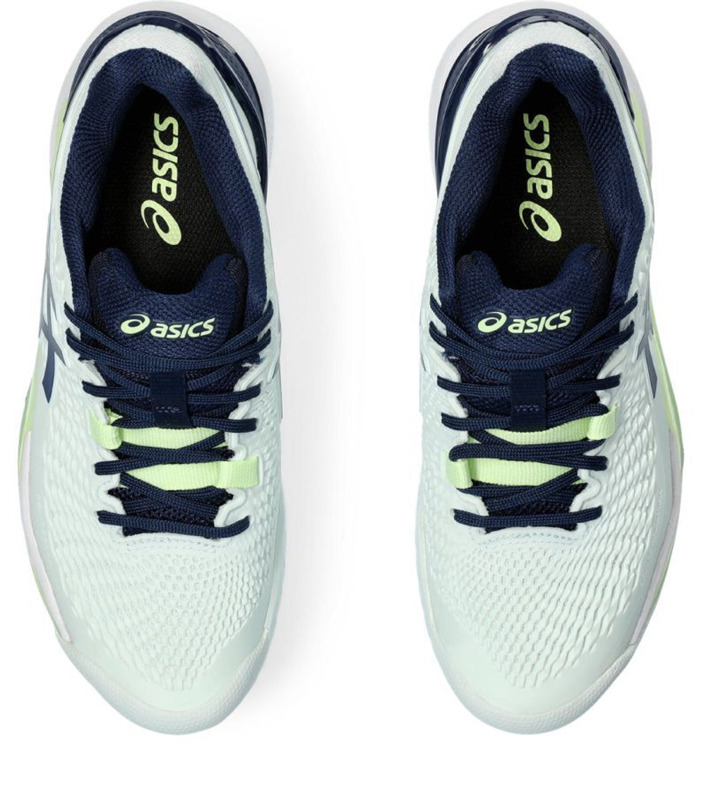 Женские теннисные кроссовки Asics Gel-Resolution 9 - pale mint/blue expanse