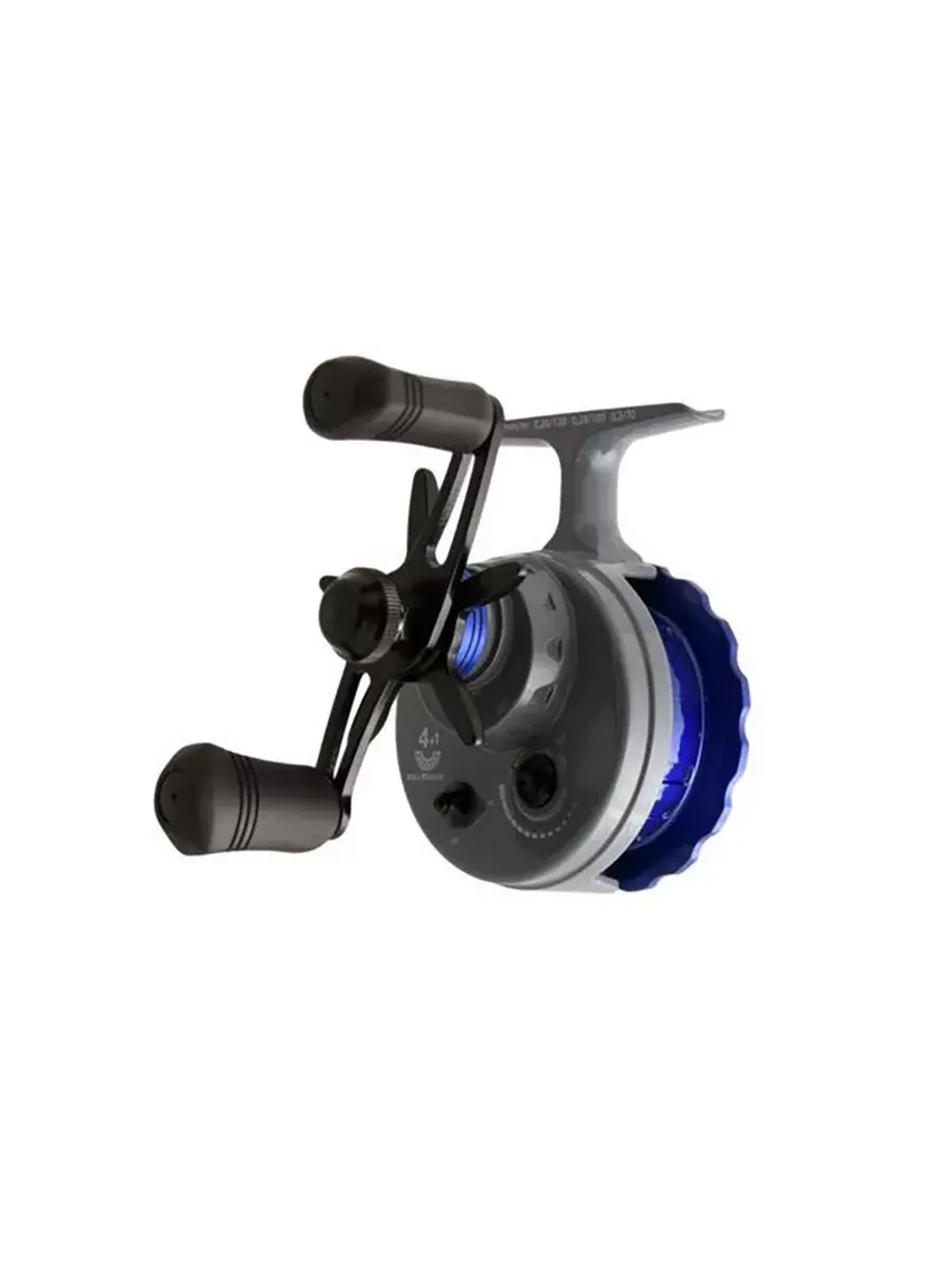 Катушка инерционная (зимняя) Black Side ICE ZEAL (4+1 подш.), черная для зимней рыбалки под удочку и спиннинг на судака, окуня и другую рыбу