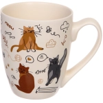 Кружка керамическая 350мл «Славные котики», микс 4рисунка